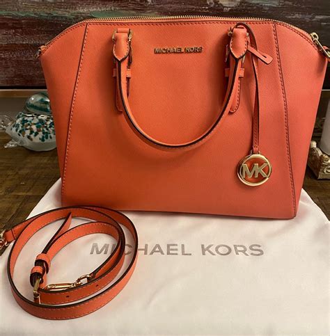 fake orange michael kors bag|burnt orange michael kors purse.